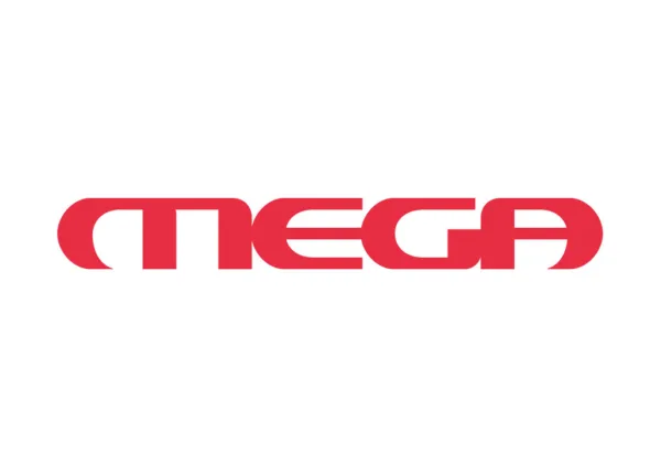 Το λογότυπο του MEGA, του καναλιού που θα φιλοξενήσει τη νέα σειρά εποχής «Κανακαρά».
