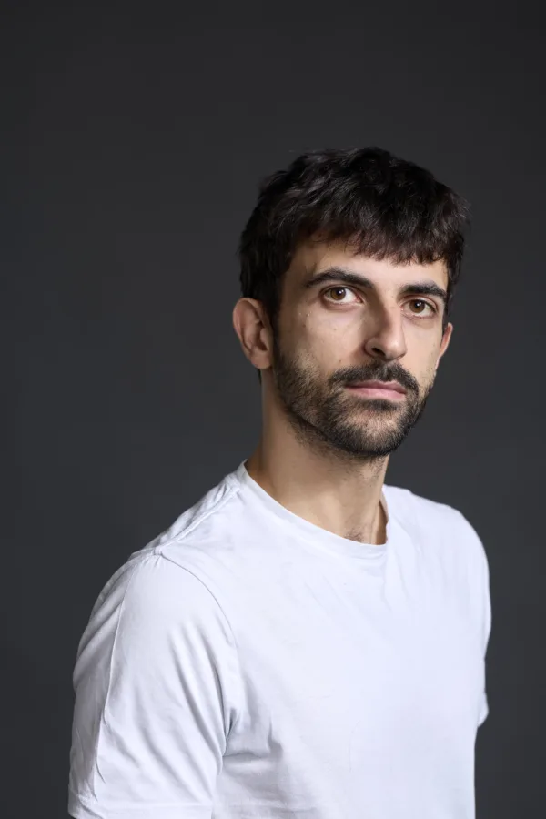Yuval Abraham, film director. Photographed in London. Photograph by David Levene 1/9/26