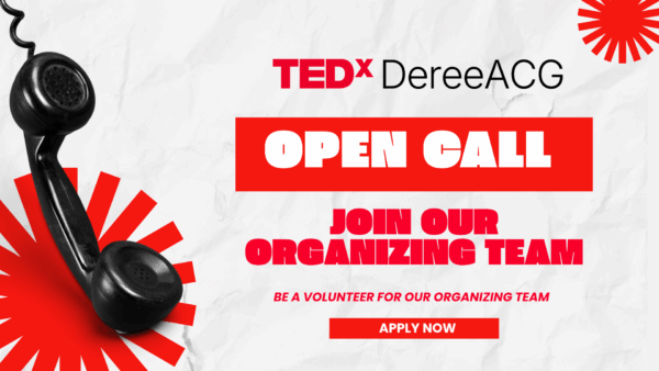 TEDxDereeACG: Οι αιτήσεις μόλις άνοιξαν – Γίνε κι εσύ μέρος της ομάδας!